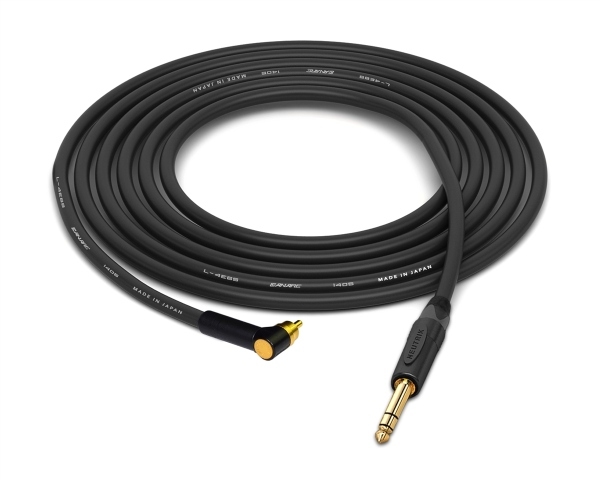 90&deg; RCA to 1/4" TRS Cable  | Made from Canare Quad L-4E6S, Neutrik Gold & Switchcraft Gold Connectors