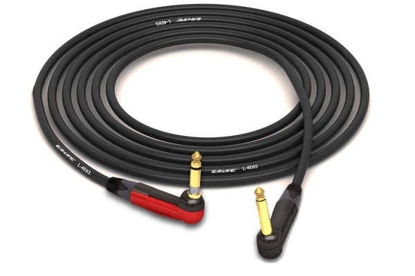 Canare Quad L-4E6S Instrument Cable with Neutrik Gold | Silent 90&deg; Right-Angle 1/4" TS to 90&deg; Right-Angle 1/4" TS