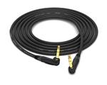 90&deg; Right-Angle 1/4" TRS to 90&deg; Right-Angle 1/4" TRS Cable | Made from Canare Quad L-4E6S & Neutrik Gold Connectors