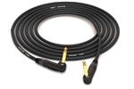 Canare Quad L-4E6S Instrument Cable with Neutrik Gold | 90&deg; Right-Angle 1/4" TS to 90&deg; Right-Angle 1/4" TS