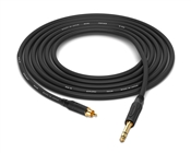 RCA to 1/4" TRS Cable  | Made from Canare Quad L-4E6S, Neutrik Gold & Amphenol Gold Connectors