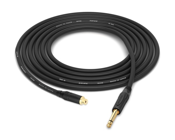 Female RCA to 1/4" TS Cable  | Made from Canare Quad L-4E6S, Neutrik & Amphenol Gold Connectors