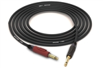 Canare Quad L-4E6S Instrument Cable with Neutrik Gold | Silent Straight 1/4" TS to Straight 1/4" TS