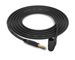 Canare Quad L-4E6S Balanced Cable with Neutrik Gold | Straight 1/4" TRS to 90&deg; Right-Angle XLR-Male