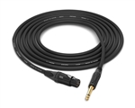 Canare Quad L-4E6S Cable with Neutrik Gold | Straight XLR-Female to Unbalanced Straight 1/4" TS