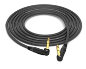 90° Right-Angle 1/4" TRS to 90° Right-Angle 1/4" TRS Cable | Made from Sommer Carbokab 225 & Neutrik Gold Connectors