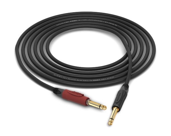 Sommer Spirit LLX Instrument Cable | Guitar Bass & Keyboard w/ Neutrik Gold Silent 1/4" TS