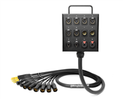 12-Channel Studio Wall Box / Stage Box | Made from Mogami 2933 & Neutrik Gold Connectors | Premium Finish