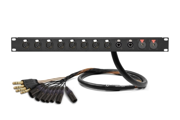 12-Channel Studio Rack Panel | Made from Mogami 2933 & Neutrik Gold Connectors