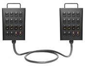 Dual 16-Channel Studio Wall Box / Stage Box | Made from Mogami 2934 & Neutrik Gold Connectors