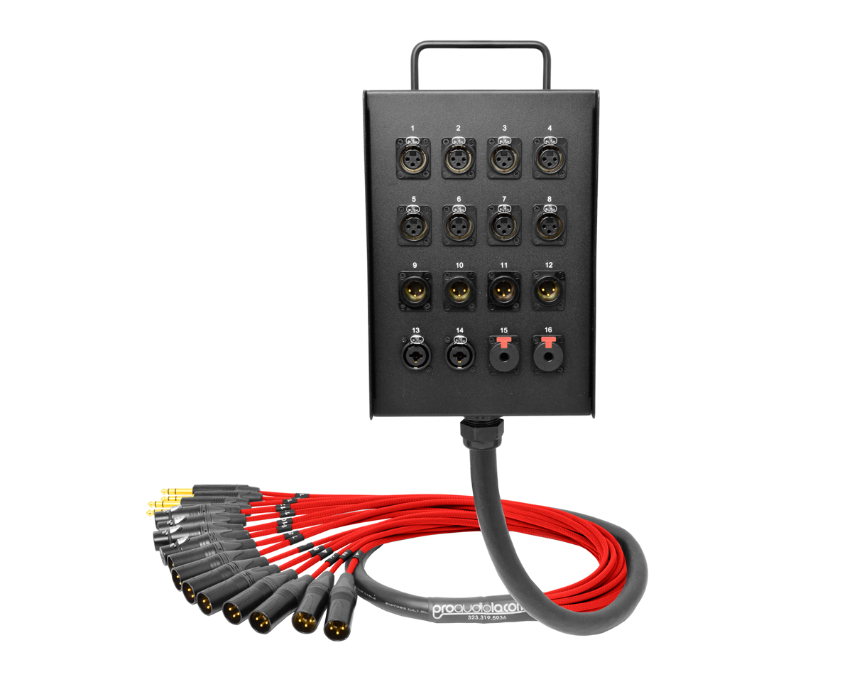 16-Channel Studio Wall Box / Stage Box | Made from Mogami 2934