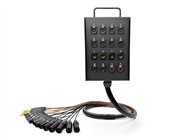 16-Channel Studio Wall Box / Stage Box | Made from Mogami 2934 & Neutrik Gold Connectors | Standard Finish