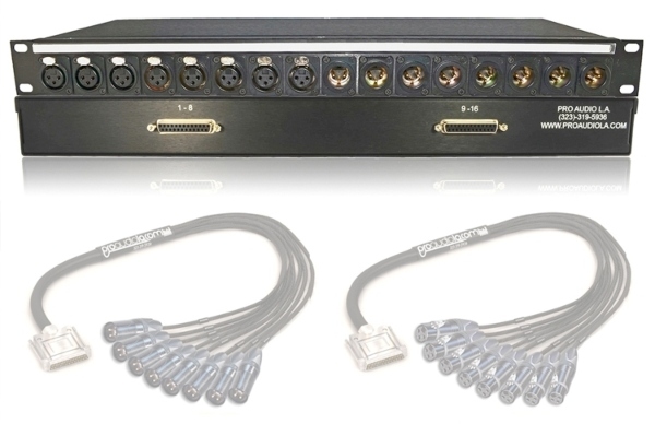 16-Channel Pass Through Box / Rack Panel Box | Made From Mogami 2934 & Neutrik Gold Connectors