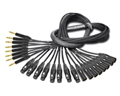 8-Channel Insert Cable | Made from Mogami 2934 & Neutrik Gold | 8 x 1/4" TRS to 16 x XLR