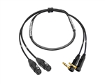 BlackMagic Cinema Camera Cable | Made from Mogami 2930 2-Channel Snake & Neutrik Gold XLR-Female to 90&deg; Right-Angle 1/4" TRS ( Harness Loom )