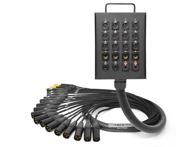 Rush Order 20-Channel Studio Wall Box / Stage Box | Made from Mogami 2936 & Neutrik Gold Connectors | Premium Finish