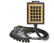 20-Channel Wooden Studio Wall Box / Stage Box | Made from Mogami 2936 & Neutrik Gold Connectors | Premium Finish