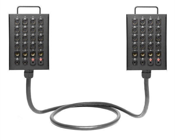Dual 24-Channel Studio Wall Box / Stage Box | Made from Mogami 2936 & Neutrik Gold Connectors