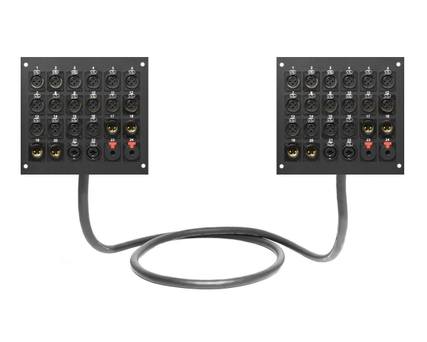Dual 24-Channel Studio Wall Panel / Wall Plate | Made from Mogami 2936 & Neutrik Gold Connectors