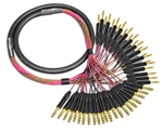 24-Channel Analog Snake | Made from Mogami 2936 & Neutrik Gold 1/4" TRS | Standard Finish ( Harness Loom )