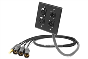 4-Channel Studio Wall Panel / Wall Plate | Made from Mogami 2931 & Neutrik Gold Connectors | Premium Finish