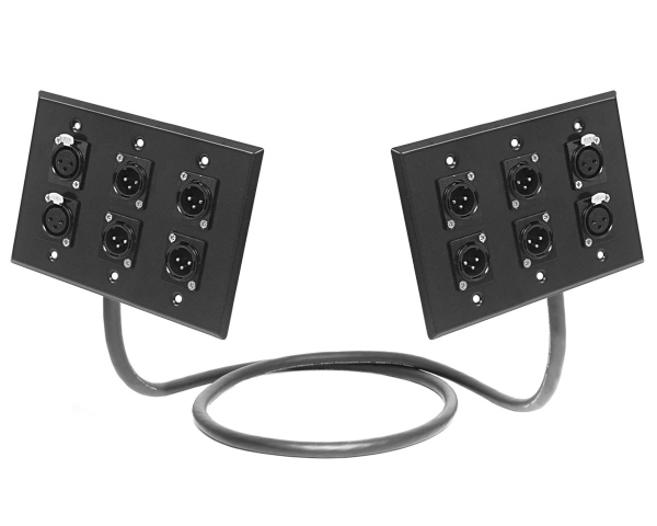 Dual 6-Channel Studio Wall Panel / Wall Plate | Made from Mogami 2932 & Neutrik Gold Connectors