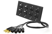 8-Channel Studio Wall Panel / Wall Plate | Made from Grimm TPR8 & Neutrik Gold Connectors | Standard Finish