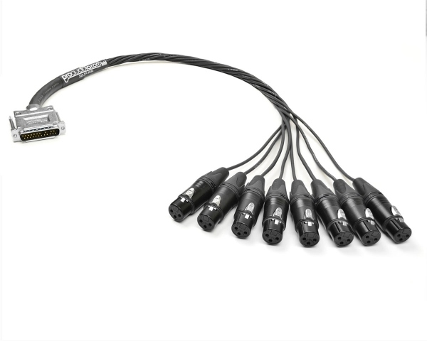 Digital DB25 to XLR-Female Snake Cable for Apogee DA16x (Yamaha Pinout) | Made from Grimm TPR 8 & Neutrik Gold Connectors (Yamaha Pinout) | Standard Finish