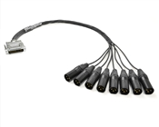 Digital DB25 to XLR-Male Snake Cable for Apogee AD16x (Yamaha Pinout) | Made from Grimm TPR 8 & Neutrik Gold Connectors | Standard Finish