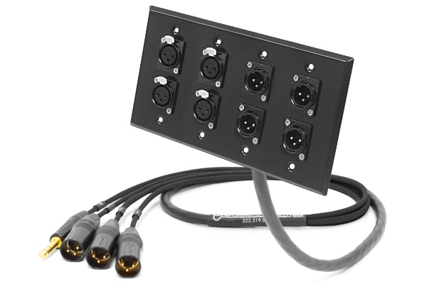 Rush Order 8-Channel Studio Wall Panel / Wall Plate | Made from Mogami 2932 & Neutrik Gold Connectors | Premium Finish