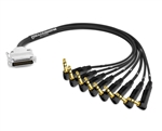 Analog DB25 to 90&deg; Right-Angle 1/4" TRS Snake Cable | Made from Mogami 2932 & Neutrik Gold Connectors | Premium Finish