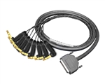 Analog DB25 to 90&deg; Right-Angle 1/4" TRS Snake Cable | Made from Mogami 2932 & Neutrik Gold Connectors | Standard Finish