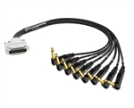 Analog DB25 to 90&deg; Right-Angle 1/4" TS Snake Cable | Made from Mogami 2932 & Neutrik Gold Connectors | Premium Finish