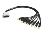 Analog DB25 to RCA-Female Snake Cable | Made from Mogami 2932 & Amphenol Gold Connectors | Premium Finish