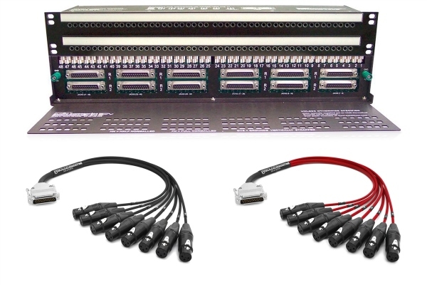 Configure Your Own Audio Accessories 96 Point TT & DB25 Patchbay with Custom Mogami & Neutrik Gold Cabling