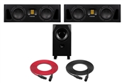 Adam Professional Audio A44H Dual 4" Active 2-Way Nearfield Studio Monitor Kit w/ Subwoofer (Pair)