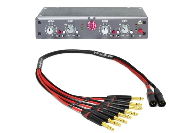 AEA Ribbon Mics TRP 2 | Dual Channel Ribbon Microphone Preamp | With Sum Cable TRS Version