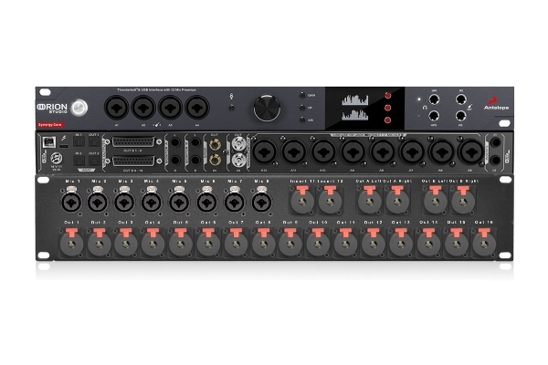 Antelope Audio Orion Studio | Synergy Core Audio Interface & Custom Mogami Mic Inputs, Inserts, Monitor & Line Outputs Panel