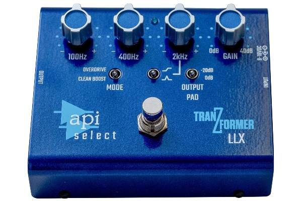 API Audio TranZformer LLX | Bass EQ/Boost Pedal with Overdrive