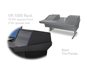 Argosy Universal 70V Series w/25" Flat Desk Insert & 2 VR1005 Rack Units | Black End Panels