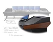 Argosy Universal 90V Series w/ 104" Desk Inserts & 2 VR1003 Racks | Mahogany End Panels