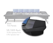 Argosy Universal 90V Series w/ 104" Desk Inserts & 2 VR1005 Racks | Black End Panels