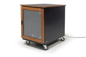 Argosy IsoBox PRO12 | 12RU Sound Isolation Cabinet (Cherry Trim - Right Hand Door Swing)