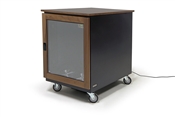 Argosy IsoBox PRO12 | 12RU Sound Isolation Cabinet (Walnut Trim - Right Hand Door Swing)