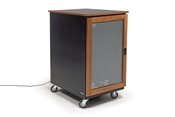 Argosy IsoBox PRO18 | 18RU Sound Isolation Cabinet (Cherry Trim - Left Hand Door Swing)