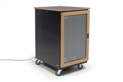 Argosy IsoBox PRO18 | 18RU Sound Isolation Cabinet (Natural Oak - Left Hand Door Swing)