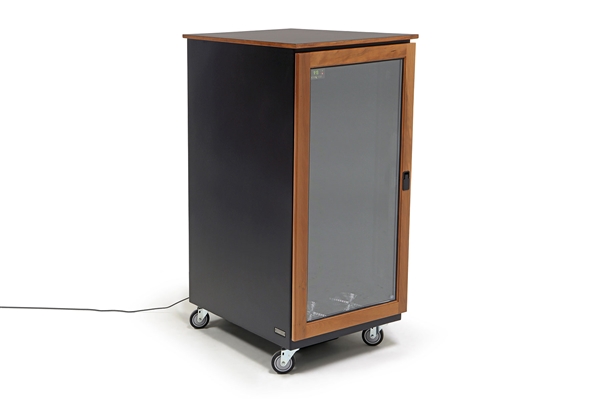 Argosy IsoBox PRO24 | 24RU Sound Isolation Cabinet (Cherry Trim - Left Hand Door Swing)