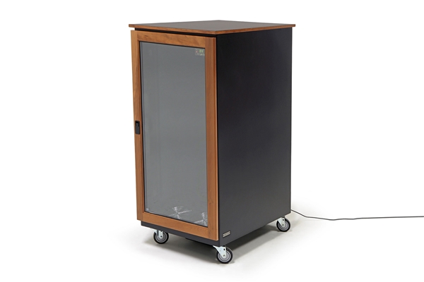 Argosy IsoBox PRO24 | 24RU Sound Isolation Cabinet (Cherry Trim - Right Hand Door Swing)