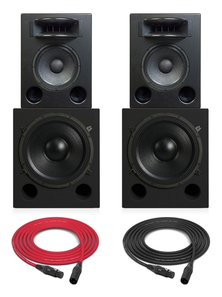 Augspurger Solo 12MF Sub18 SXE3/3500 | 3-way Active DSP Monitors | Pair