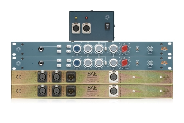 BAE 1028 | 2 Single Channel Microphone Preamps + EQ with PSU | Stereo Pair